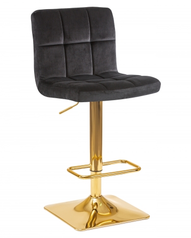 Стул барный DOBRIN GOLDIE* черный велюр MJ9-101