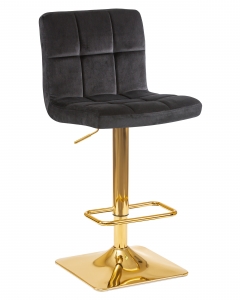 Стул барный DOBRIN GOLDIE* черный велюр MJ9-101