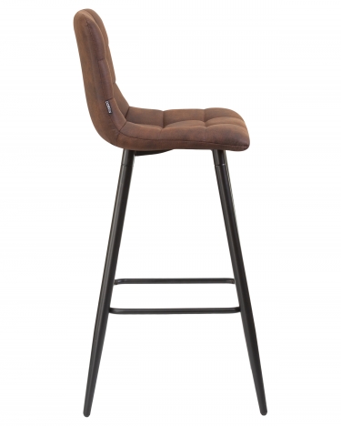 Стул барный DOBRIN NICOLE Коричневая микрофибра PK-03