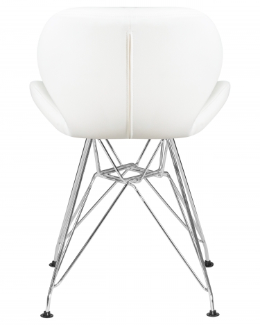 Стул обеденный Dobrin Butterfly Chrome Белый