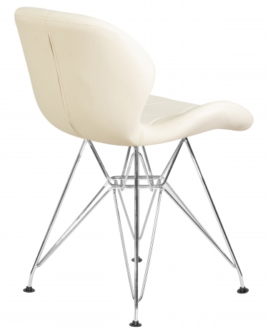 Стул обеденный Dobrin Butterfly Chrome* Кремовый