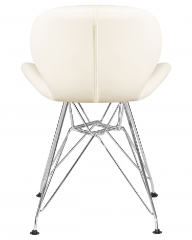 Стул обеденный Dobrin Butterfly Chrome* Кремовый