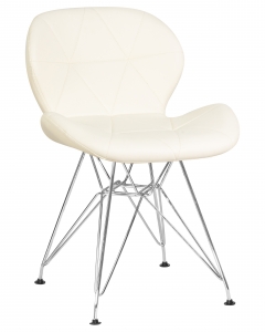 Стул обеденный Dobrin Butterfly Chrome* Кремовый