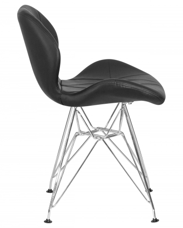 Стул обеденный Dobrin Butterfly Chrome Черный