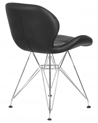 Стул обеденный Dobrin Butterfly Chrome Черный