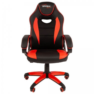 Геймерское кресло BRABIX Blaze GM-162 Черное/красное