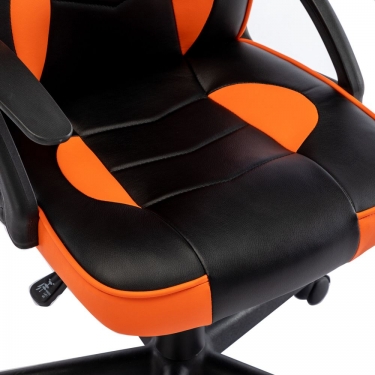 Кресло компьютерное BRABIX Shark GM-203 экокожа Черный-оранжевый