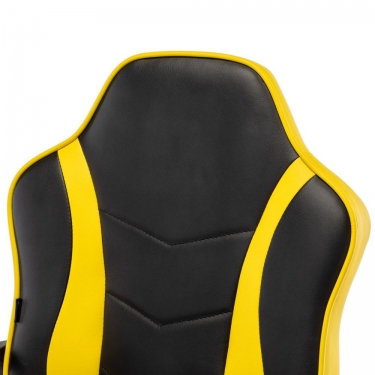 Кресло компьютерное BRABIX Shark GM-203 экокожа Черный-желтый