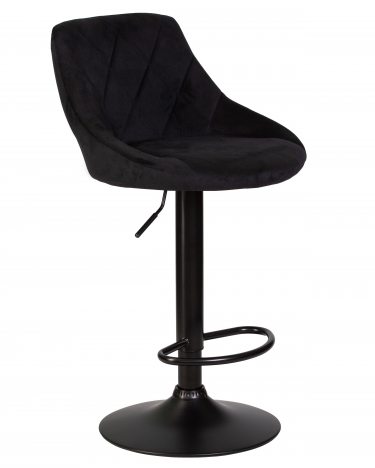 Стул барный DOBRIN LOGAN BLACK* Черный велюр MJ9-101