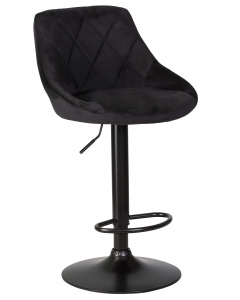 Стул барный DOBRIN LOGAN BLACK* Черный велюр MJ9-101