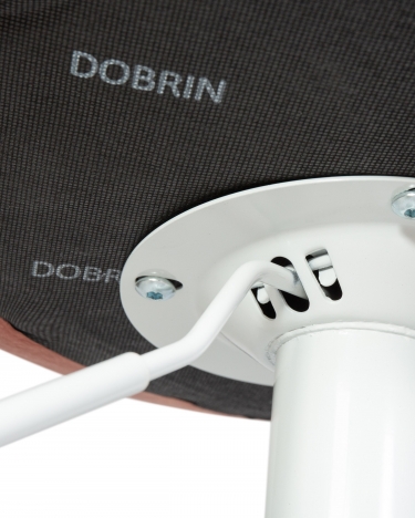 Стул барный DOBRIN TAILOR WHITE* Пудрово-розовый велюр MJ9-32