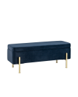 Банкетка Stool group Болейн с ящиком, велюр синий