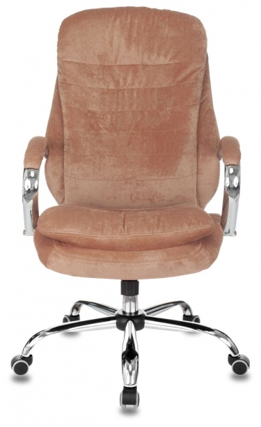 Кресло руководителя Бюрократ T-9950SL Fabric светло-коричневый Velvet 90