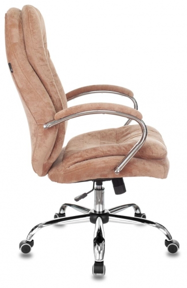 Кресло руководителя Бюрократ T-9950SL Fabric светло-коричневый Velvet 90