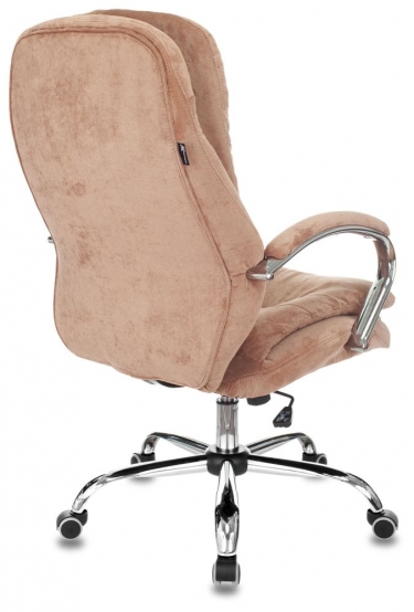 Кресло руководителя Бюрократ T-9950SL Fabric светло-коричневый Velvet 90