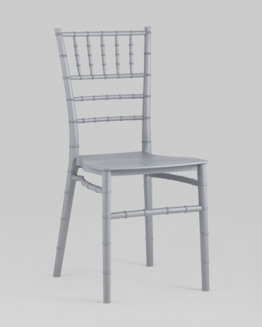 Стул Chiavari Кьявари пластик Серебряный