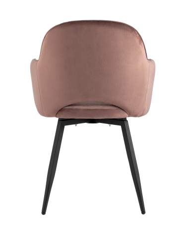 Стул Stool group Венера вращающийся велюр пыльно-розовый с подлокотниками