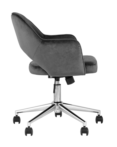 Кресло офисное Stool group Кларк, велюр, серый