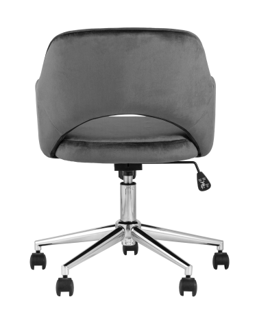 Кресло офисное Stool group Кларк, велюр, серый