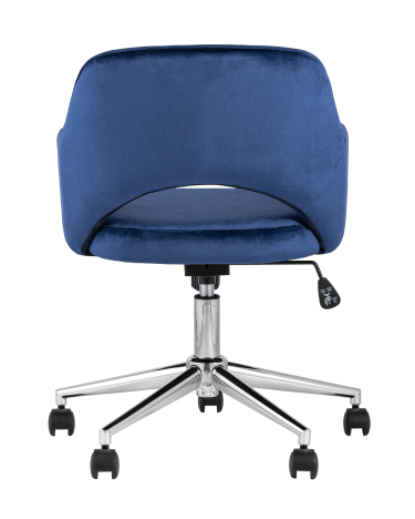 Кресло офисное Stool group Кларк, велюр, синий