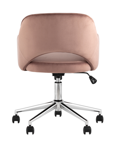 Кресло офисное Stool group Кларк, велюр, розовый