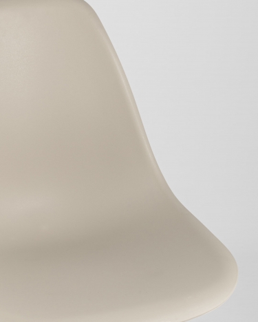 Стул Stool group EAMES, бежево-серый, деревянные ножки