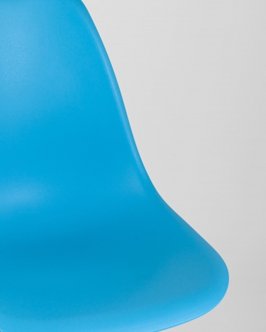Стул Stool group Eames Dsw бирюзовый деревянные ножки