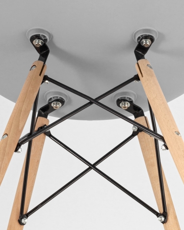 Стул Stool group Eames Dsw бирюзовый деревянные ножки