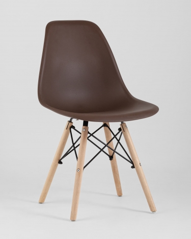 Стул Stool group Eames Dsw коричневый