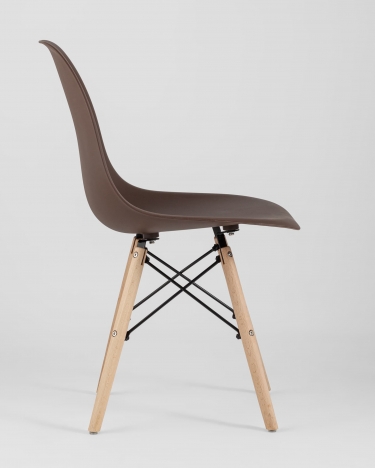 Стул Stool group Eames Dsw коричневый