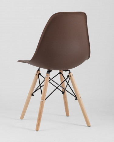 Стул Stool group Eames Dsw коричневый