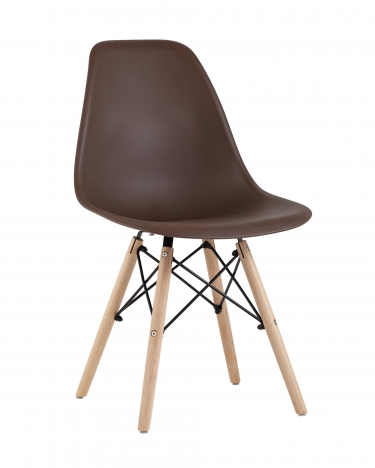 Стул Stool group Eames Dsw коричневый