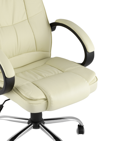 Компьютерное кресло Stool group TopChairs Atlant, экокожа, бежевое