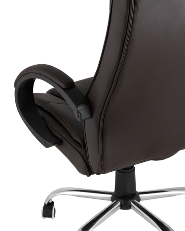 Компьютерное кресло Stool group TopChairs Atlant, экокожа, коричневое