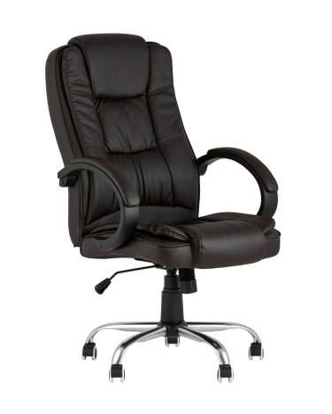 Компьютерное кресло Stool group TopChairs Atlant, экокожа, коричневое