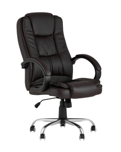 Компьютерное кресло Stool group TopChairs Atlant, экокожа, коричневое
