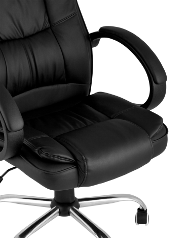 Кресло руководителя Stool group TopChairs Atlant NEW, черное