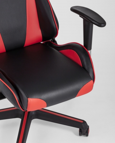 Игровое кресло TopChairs Racer Черно-красное