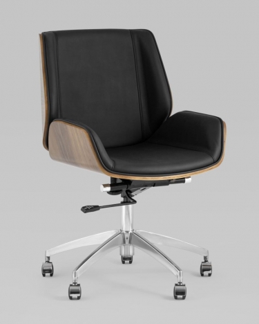 Кресло офисное Stool group TopChairs Crown SN, черный