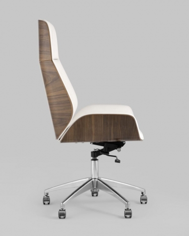 Кресло руководителя Stool group TopChairs Crown SN, бежевый