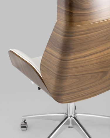 Кресло руководителя Stool group TopChairs Crown SN, бежевый