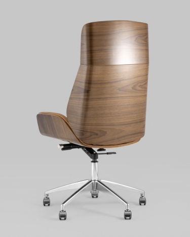 Кресло руководителя Stool group TopChairs Crown SN, коричневый