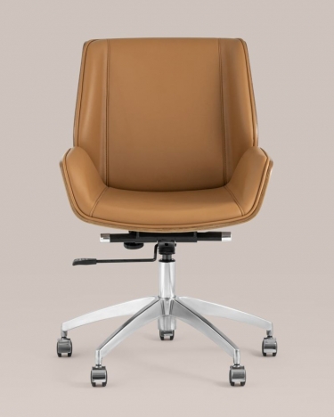 Кресло офисное Stool group TopChairs Crown SN, коричневый