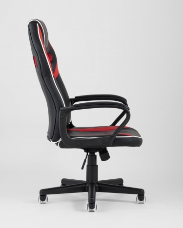 Игровое кресло TopChairs Racer Lighti Черное с красным
