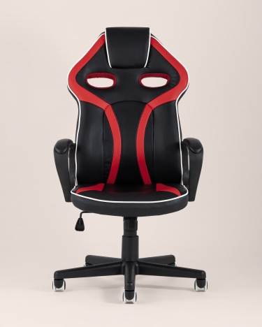 Игровое кресло TopChairs Racer Lighti Черное с красным