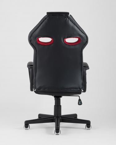 Игровое кресло TopChairs Racer Lighti Черное с красным