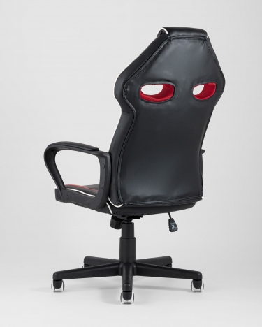 Игровое кресло TopChairs Racer Lighti Черное с красным