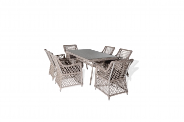 Обеденная группа Латте LC6T-7-SET beige