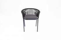 Плетеный стул 4sis Женева GEN-CH-1-001 dark grey