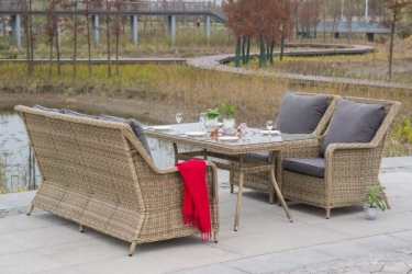 Обеденная группа Гляссе GS3C2СT-4-SET brown